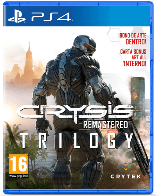 Crysis Remastered Trilogy box art for Playstation 4